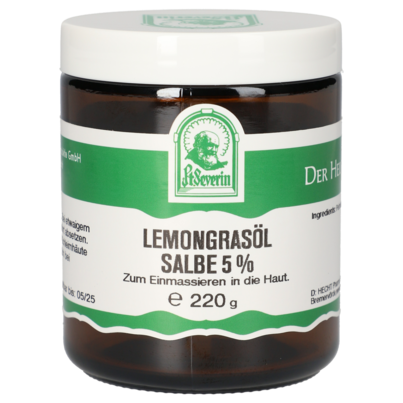Sie sehen eine Packung LEMONGRASOEL 5% SALBE 220G, Produktbild: 01 LEMONGRASOEL 5% SALBE 220G, A-Nr.: 5676860 - 01
