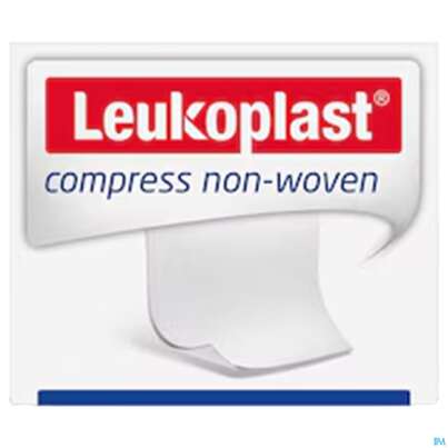 Sie sehen eine Packung Vlieskompressen Leukopl Compress Steril 7,5x 7,5cm 50x2 100st, Produktbild: 01 Vlieskompressen Leukopl Compress Steril 7,5x 7,5cm 50x2 100st, A-Nr.: 2996268 - 01