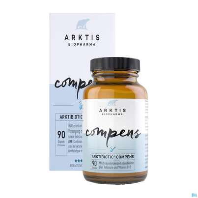 Sie sehen eine Packung Arktis Arktibiotic Pulver Compens 90g, Produktbild: 06 Arktis Arktibiotic Pulver Compens 90g, A-Nr.: 4750347 - 06