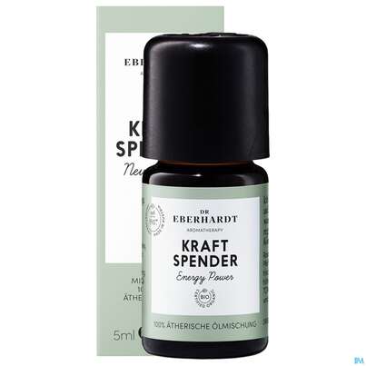 Sie sehen eine Packung Aetherische Oele Dr.eberhardt Bio Kraftspender 5ml, Produktbild: 08 Aetherische Oele Dr.eberhardt Bio Kraftspender 5ml, A-Nr.: 5766296 - 08