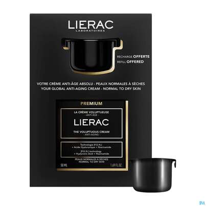 Sie sehen eine Packung Lierac Premium Lierac Set Voluptius Cr +refill 50ml, Produktbild: 07 Lierac Premium Lierac Set Voluptius Cr +refill 50ml, A-Nr.: 5978845 - 07