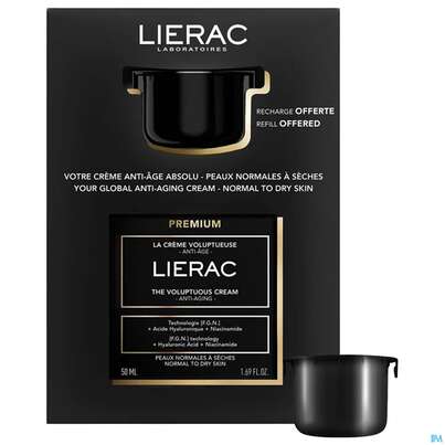 Sie sehen eine Packung Lierac Premium Lierac Set Voluptius Cr +refill 50ml, Produktbild: 09 Lierac Premium Lierac Set Voluptius Cr +refill 50ml, A-Nr.: 5978845 - 09