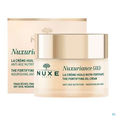 Sie sehen eine Packung Nuxe Nuxuriance/gold Fortifying Oil-cream 50ml, Produktbild: 05 Nuxe Nuxuriance/gold Fortifying Oil-cream 50ml, A-Nr.: 5861161 - 05
