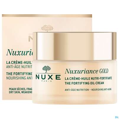 Sie sehen eine Packung Nuxe Nuxuriance/gold Fortifying Oil-cream 50ml, Produktbild: 06 Nuxe Nuxuriance/gold Fortifying Oil-cream 50ml, A-Nr.: 5861161 - 06
