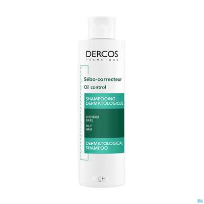 Sie sehen eine Packung Shampoon Vichy Dercos Talgregulierend 200ml, Produktbild: 03 Shampoon Vichy Dercos Talgregulierend 200ml, A-Nr.: 1855376 - 03