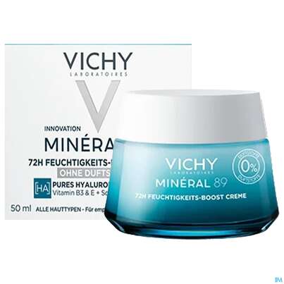 Sie sehen eine Packung Vichy Mineral 89 Creme Ohne Duftstoffe Reichhaltig Doppe 100ml, Produktbild: 06 Vichy Mineral 89 Creme Ohne Duftstoffe Reichhaltig Doppe 100ml, A-Nr.: 5890062 - 06