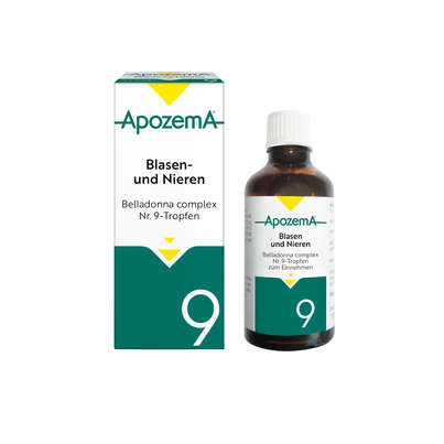 Sie sehen eine Packung Apozema® Nr. 09 Blasen- und Nieren-Tropfen, Produktbild: 01 Apozema® Nr. 09 Blasen- und Nieren-Tropfen, A-Nr.: 0957525 - 01