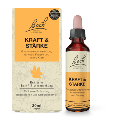 Sie sehen eine Packung Bach®- Blütenmischung KRAFT & STÄRKE, Produktbild: 01 Bach®- Blütenmischung KRAFT & STÄRKE, A-Nr.: 6146756 - 01