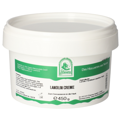 Sie sehen eine Packung LANOLIN-CREME 450 G, Produktbild: 01 LANOLIN-CREME 450 G, A-Nr.: 5730453 - 01