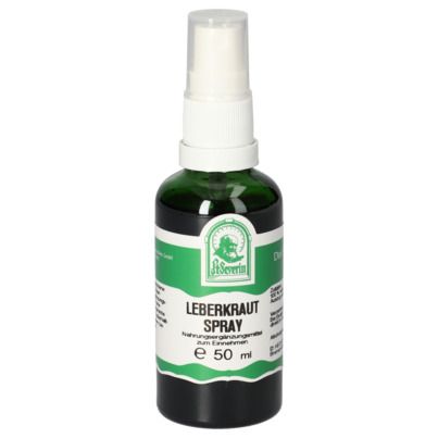 Sie sehen eine Packung LEBERKRAUT SPRAY 50ML, Produktbild: 01 LEBERKRAUT SPRAY 50ML, A-Nr.: 5725653 - 01
