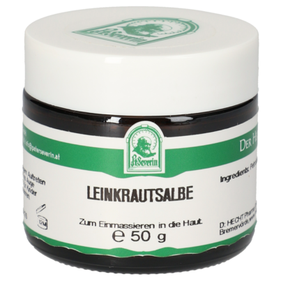 Sie sehen eine Packung LEINKRAUT SALBE 50G, Produktbild: 01 LEINKRAUT SALBE 50G, A-Nr.: 5730513 - 01