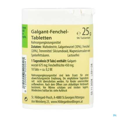Sie sehen eine Packung Biofit Hild Tabs Pilogal Pl 25g, Produktbild: 04 Biofit Hild Tabs Pilogal Pl 25g, A-Nr.: 2777804 - 04