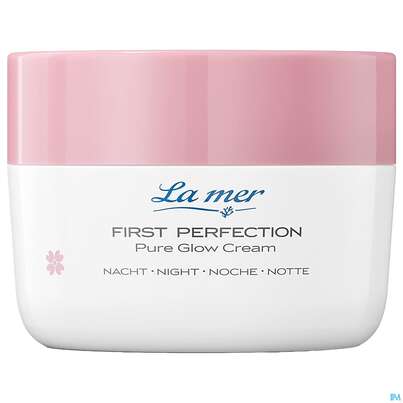 Sie sehen eine Packung La Mer Mit Parfum First Perfection Pure Glow Cream Nacht 50ml, Produktbild: 01 La Mer Mit Parfum First Perfection Pure Glow Cream Nacht 50ml, A-Nr.: 5770205 - 01