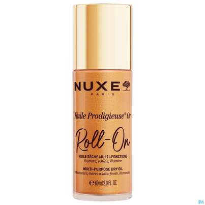 Sie sehen eine Packung Nuxe Huile Prodigieuse Or Roll-on Multi-purpose Dry Oil 60ml, Produktbild: 01 Nuxe Huile Prodigieuse Or Roll-on Multi-purpose Dry Oil 60ml, A-Nr.: 5970631 - 01