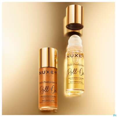 Sie sehen eine Packung Nuxe Huile Prodigieuse Or Roll-on Multi-purpose Dry Oil 60ml, Produktbild: 04 Nuxe Huile Prodigieuse Or Roll-on Multi-purpose Dry Oil 60ml, A-Nr.: 5970631 - 04