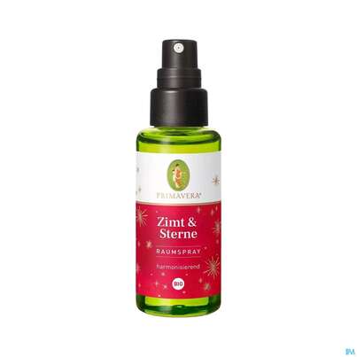 Sie sehen eine Packung Primavera Raumspray Zimt +sterne 50ml, Produktbild: 01 Primavera Raumspray Zimt +sterne 50ml, A-Nr.: 3174019 - 01