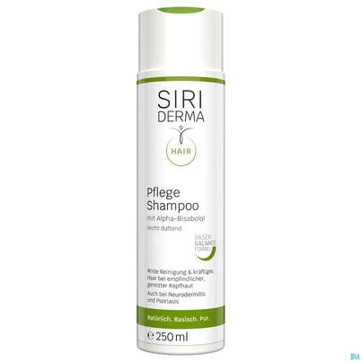 Sie sehen eine Packung Shampoon Siriderma Pflege Leicht Duftend 250ml, Produktbild: 02 Shampoon Siriderma Pflege Leicht Duftend 250ml, A-Nr.: 3849552 - 02