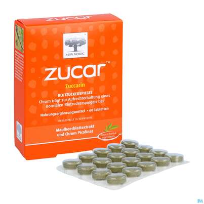 Sie sehen eine Packung Zucar Tabl 60st, Produktbild: 07 Zucar Tabl 60st, A-Nr.: 2858773 - 07