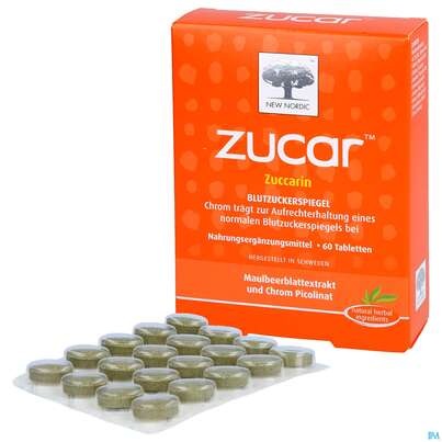 Sie sehen eine Packung Zucar Tabl 60st, Produktbild: 08 Zucar Tabl 60st, A-Nr.: 2858773 - 08