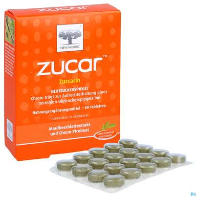 Sie sehen eine Packung Zucar Tabl 60st, Produktbild: 09 Zucar Tabl 60st, A-Nr.: 2858773 - 09