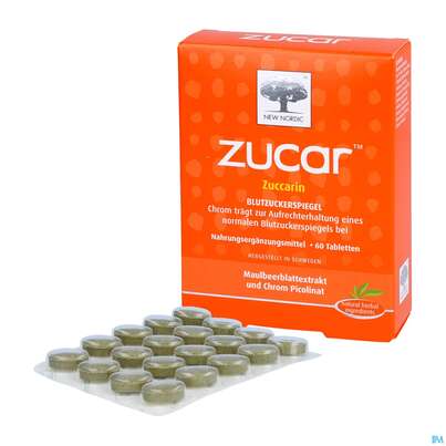 Sie sehen eine Packung Zucar Tabl 60st, Produktbild: 06 Zucar Tabl 60st, A-Nr.: 2858773 - 06