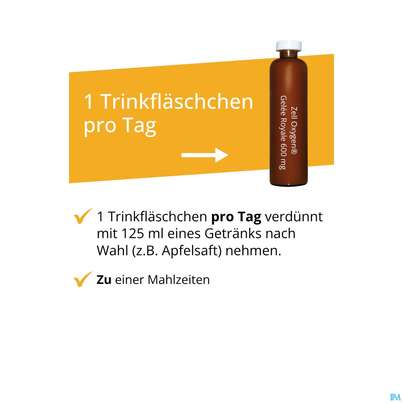 Sie sehen eine Packung Zell Oxygen Dr.wolz Trink/kur +gelee Royale 600mg Nr 60603 14x20 280ml, Produktbild: 10 Zell Oxygen Dr.wolz Trink/kur +gelee Royale 600mg Nr 60603 14x20 280ml, A-Nr.: 3190811 - 10