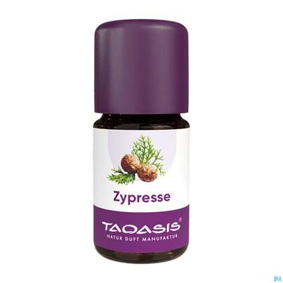 Sie sehen eine Packung Aetherische Oele Taoasis Bio Zypresse 5ml, Produktbild: 01 Aetherische Oele Taoasis Bio Zypresse 5ml, A-Nr.: 3167120 - 01