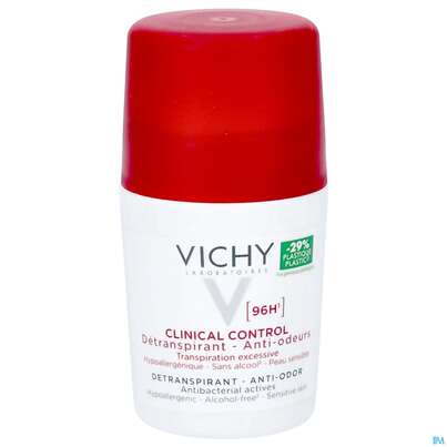 Sie sehen eine Packung Vichy Deodorant Antitranspirant/roll-on Clinical Contr 96h 50ml, Produktbild: 02 Vichy Deodorant Antitranspirant/roll-on Clinical Contr 96h 50ml, A-Nr.: 5571575 - 02