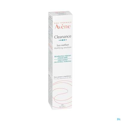Sie sehen eine Packung Avene Cleanance Mattierende Emulsion 40ml, Produktbild: 03 Avene Cleanance Mattierende Emulsion 40ml, A-Nr.: 5379145 - 03