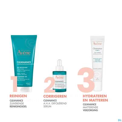 Sie sehen eine Packung Avene Cleanance Mattierende Emulsion 40ml, Produktbild: 14 Avene Cleanance Mattierende Emulsion 40ml, A-Nr.: 5379145 - 14