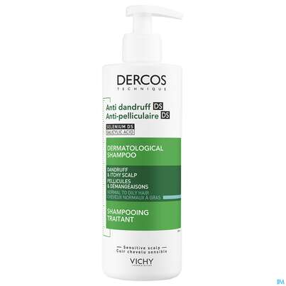 Shampoon Vichy/dercos Anti-schuppen Pflege Fettiges Haar 390ml, A-Nr.: 4491874 - 03