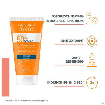Avène Sonnenfluid Spf 50+ Ohne Duftstoffe 50ml, A-Nr.: 5597178 - 22