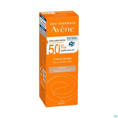 Sie sehen eine Packung Avène Getönte Sonnencreme Spf 50+ 50ml, Produktbild: 05 Avène Getönte Sonnencreme Spf 50+ 50ml, A-Nr.: 5598953 - 05