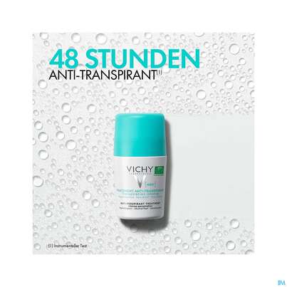 Sie sehen eine Packung Vichy Deo/roll-on 48h 50ml, Produktbild: 05 Vichy Deo/roll-on 48h 50ml, A-Nr.: 3724419 - 05