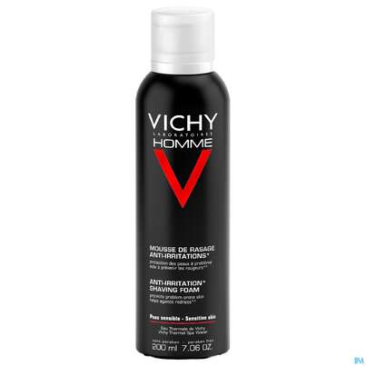 Sie sehen eine Packung Rasiercreme,-seife,-wasser Vichy Homme Rasierschaum Anti-hautirritierend 200ml, Produktbild: 03 Rasiercreme,-seife,-wasser Vichy Homme Rasierschaum Anti-hautirritierend 200ml, A-Nr.: 3595844 - 03