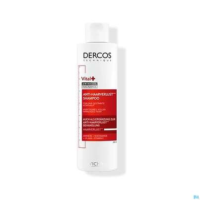 Sie sehen eine Packung Shampoon Vichy/dercos Vital +vitamin +aminexil 200ml, Produktbild: 04 Shampoon Vichy/dercos Vital +vitamin +aminexil 200ml, A-Nr.: 1847394 - 04