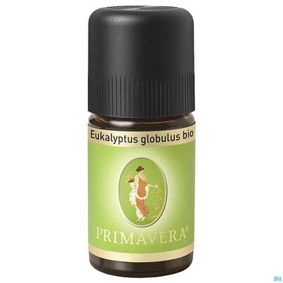 Sie sehen eine Packung Aetherische Oele Primavera Eukalyptus Bio Globulus 5ml, Produktbild: 02 Aetherische Oele Primavera Eukalyptus Bio Globulus 5ml, A-Nr.: 2305092 - 02