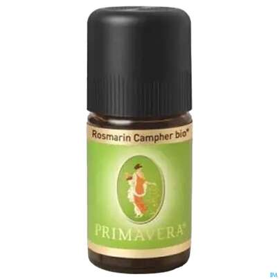 Sie sehen eine Packung Aetherische Oele Primavera Rosmarin Campher Bio 5ml, Produktbild: 02 Aetherische Oele Primavera Rosmarin Campher Bio 5ml, A-Nr.: 2305330 - 02