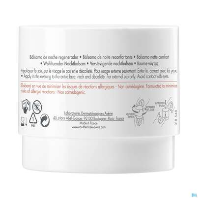Sie sehen eine Packung Avene Dermabsolu Nachtbalsam 40ml, Produktbild: 06 Avene Dermabsolu Nachtbalsam 40ml, A-Nr.: 4949899 - 06