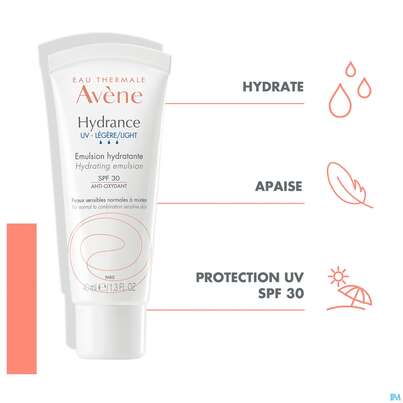 Avene Hydrance Emulsion Leicht Uv Spf30 40ml, A-Nr.: 5179038 - 10