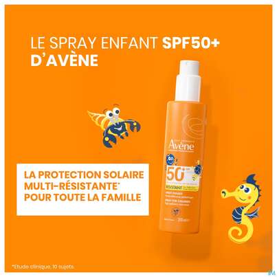Sie sehen eine Packung Avène Kinder-sonnenspray Spf 50+ 200ml, Produktbild: 12 Avène Kinder-sonnenspray Spf 50+ 200ml, A-Nr.: 3208066 - 12