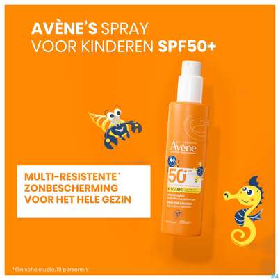 Sie sehen eine Packung Avène Kinder-sonnenspray Spf 50+ 200ml, Produktbild: 17 Avène Kinder-sonnenspray Spf 50+ 200ml, A-Nr.: 3208066 - 17