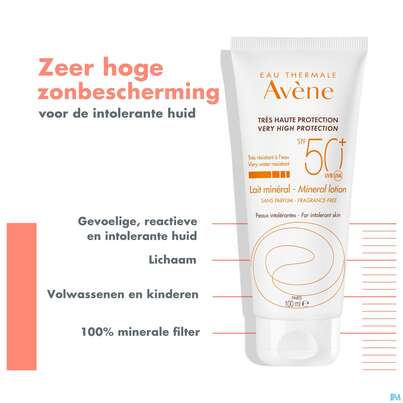 Sie sehen eine Packung Avène Mineralische Sonnencreme Spf 50+ 50ml, Produktbild: 25 Avène Mineralische Sonnencreme Spf 50+ 50ml, A-Nr.: 2993407 - 25