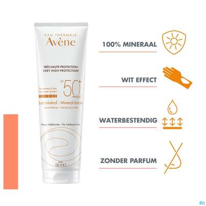 Sie sehen eine Packung Avène Mineralische Sonnencreme Spf 50+ 50ml, Produktbild: 26 Avène Mineralische Sonnencreme Spf 50+ 50ml, A-Nr.: 2993407 - 26