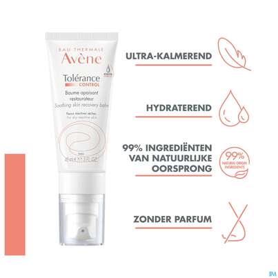 Sie sehen eine Packung Avene Tolerance/control Balsam 40ml, Produktbild: 15 Avene Tolerance/control Balsam 40ml, A-Nr.: 5431704 - 15