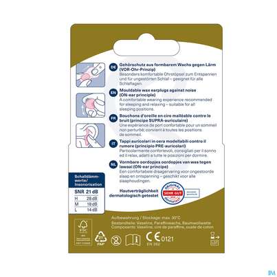 Sie sehen eine Packung Ohrenschutz Ohropax Classic Ohrstoepsel Wachs Gerx1 20st, Produktbild: 05 Ohrenschutz Ohropax Classic Ohrstoepsel Wachs Gerx1 20st, A-Nr.: 1625682 - 05