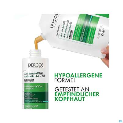 Shampoon Vichy/dercos Anti-schuppen Pflege Fettige Kopfhaut Nf 500ml, A-Nr.: 5429699 - 09
