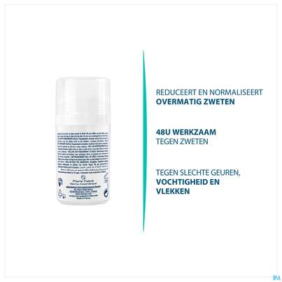Sie sehen eine Packung Ducray Hidrosis Control Roll-on Anti-transpirant Neu 40ml, Produktbild: 19 Ducray Hidrosis Control Roll-on Anti-transpirant Neu 40ml, A-Nr.: 5724174 - 19