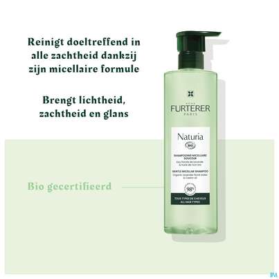 Sie sehen eine Packung Shampoon Furterer/naturia Sanftes Mizellen-shampoo 400ml, Produktbild: 18 Shampoon Furterer/naturia Sanftes Mizellen-shampoo 400ml, A-Nr.: 5669794 - 18