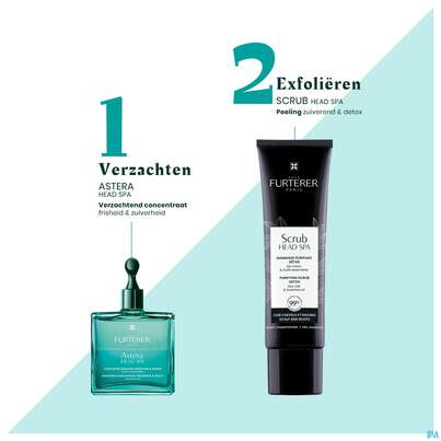 Sie sehen eine Packung Furterer Astera Head Spa Beruhigendes Konzentrat 50ml, Produktbild: 18 Furterer Astera Head Spa Beruhigendes Konzentrat 50ml, A-Nr.: 5778307 - 18